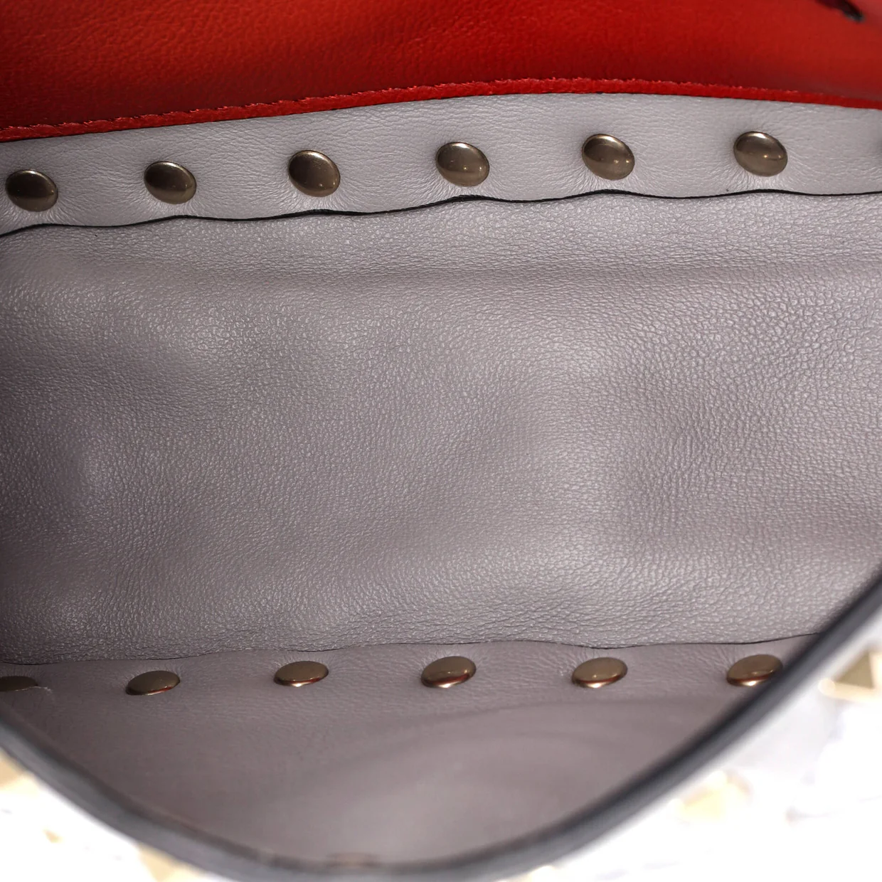 Rockstud Spike Flap Bag Quilted Leather Small - Deep Luxury