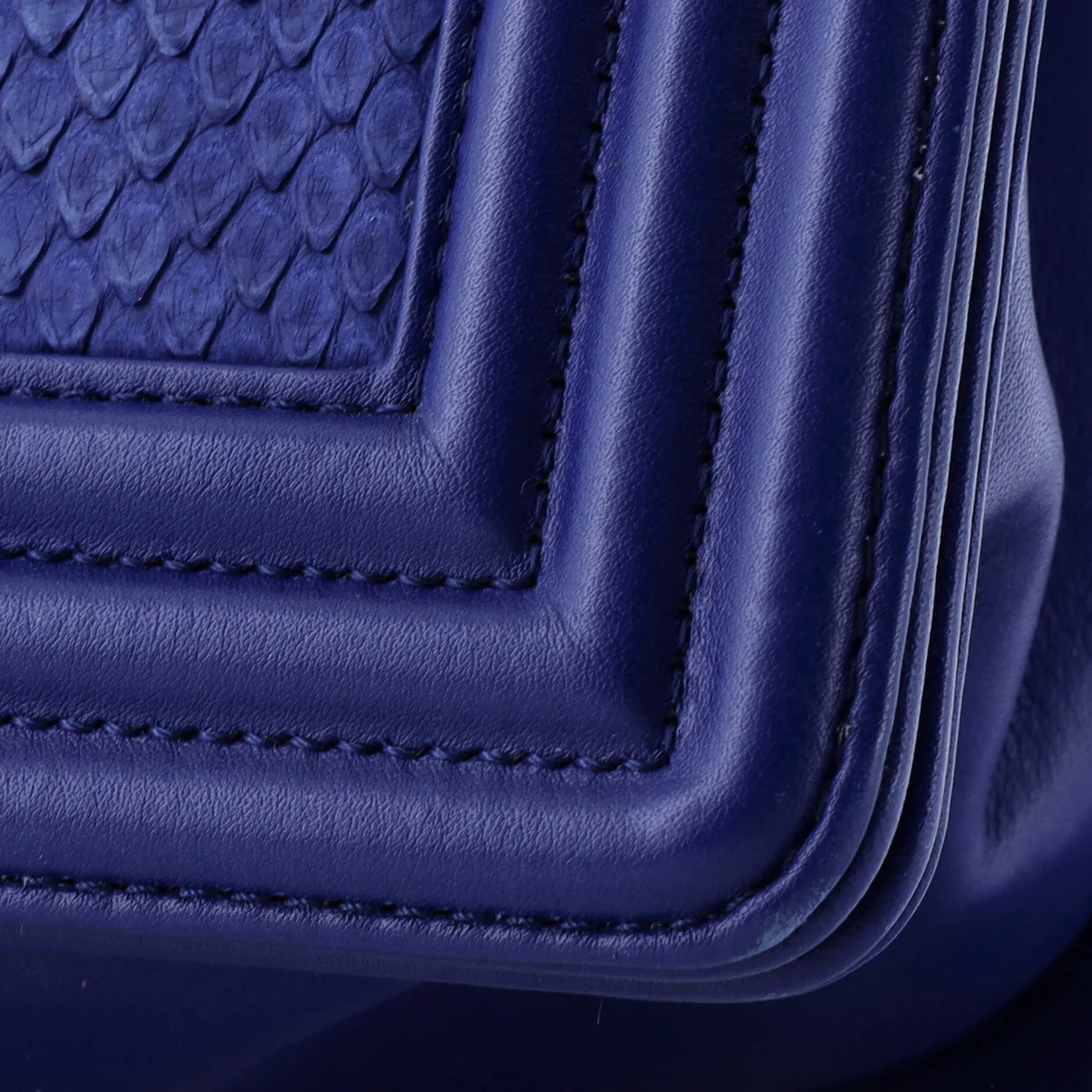 Boy Flap Bag Python Old Medium - Deep Luxury