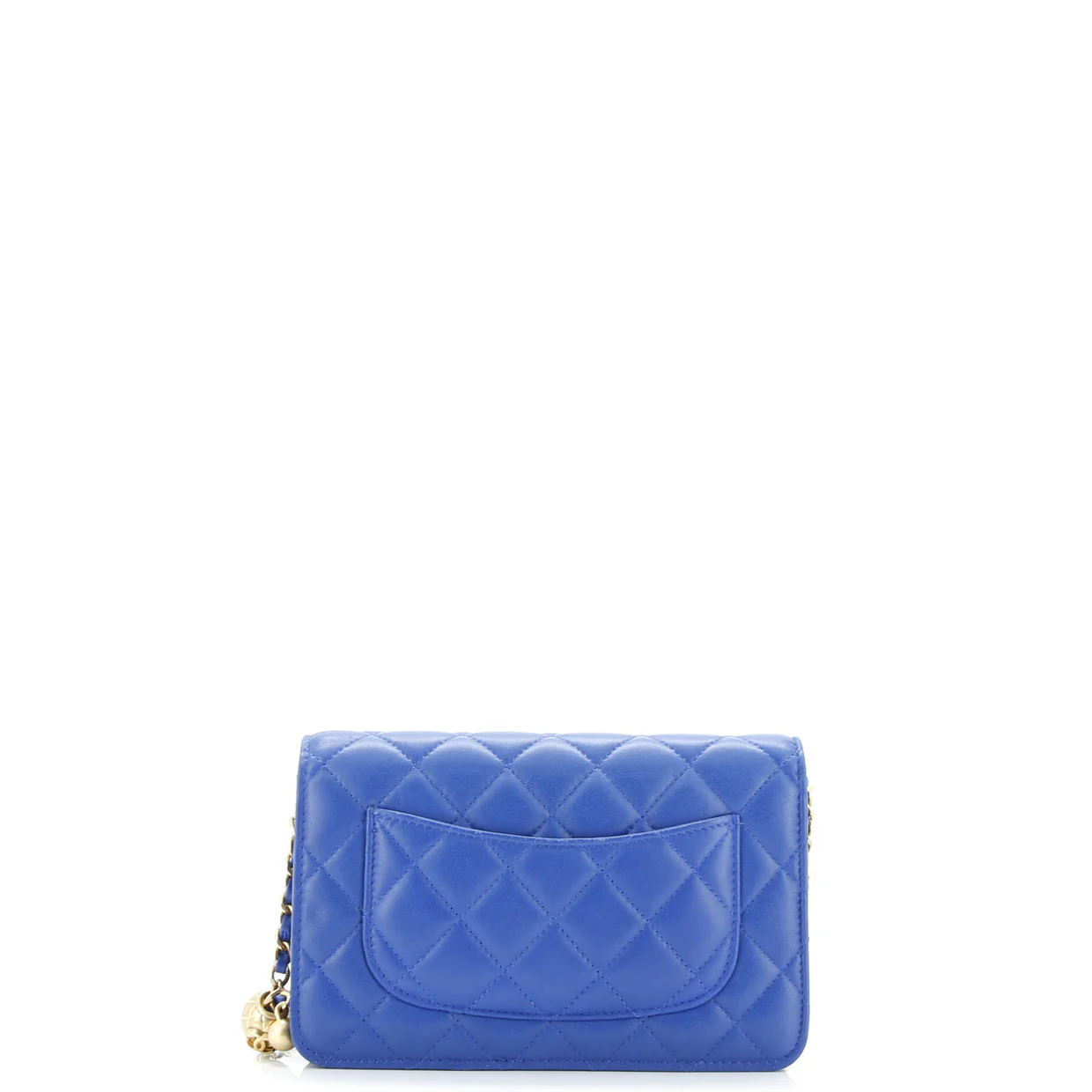 Pearl Crush Wallet on Chain Quilted Lambskin - Deep Luxury