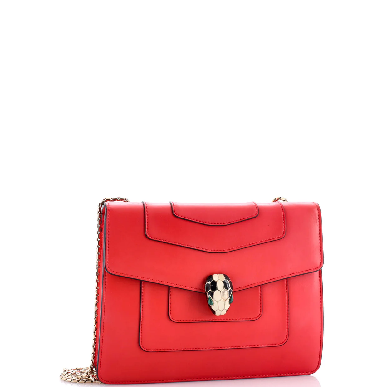 Serpenti Forever Square Shoulder Bag Leather Medium - Deep Luxury