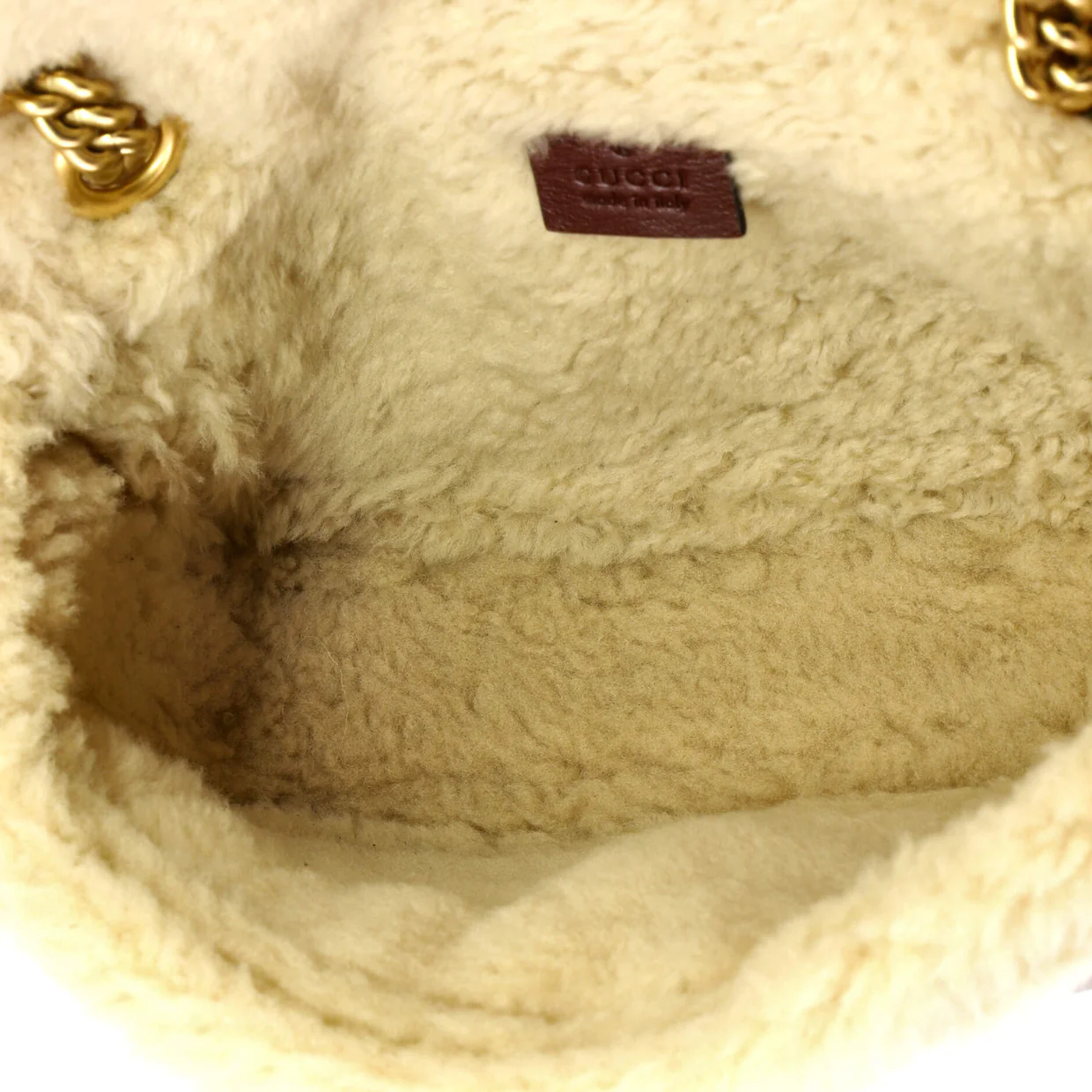 GG Marmont Flap Bag Diagonal Quilted Leather with Wool Trim Small - Deep Luxury