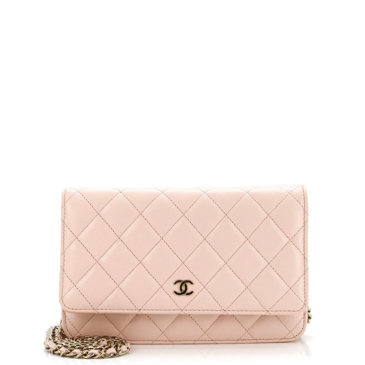 Wallet on Chain Quilted Caviar - Deep Luxury