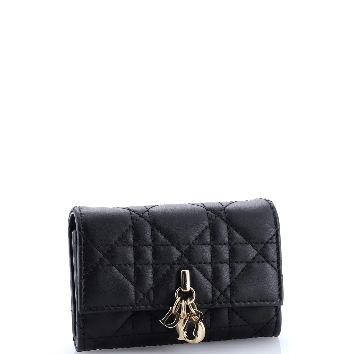 My Dior Glycine Wallet Cannage Quilt Lambskin - Deep Luxury