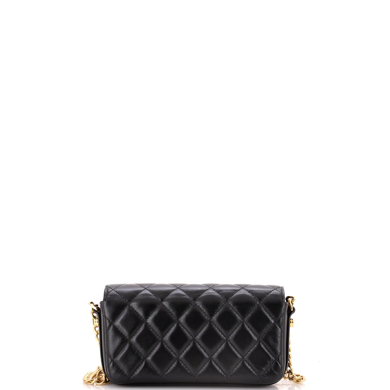 Giant CC Flap Baguette Bag Quilted Lambskin - Deep Luxury