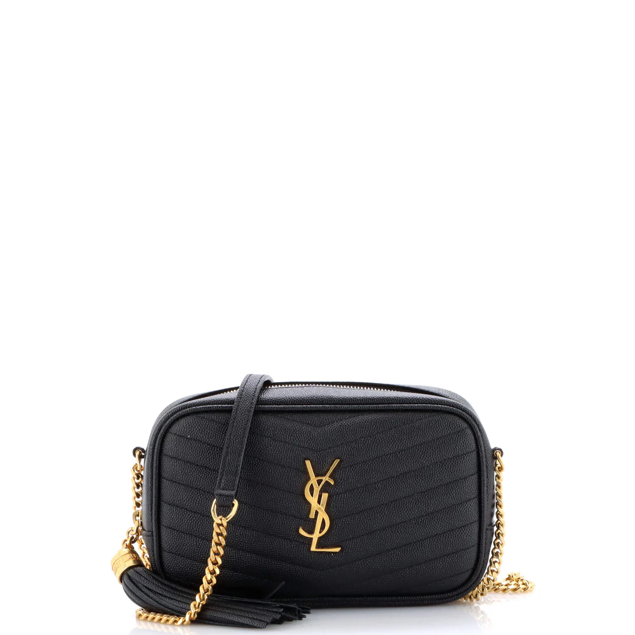 Lou Camera Bag Matelasse Chevron Leather Mini - Deep Luxury