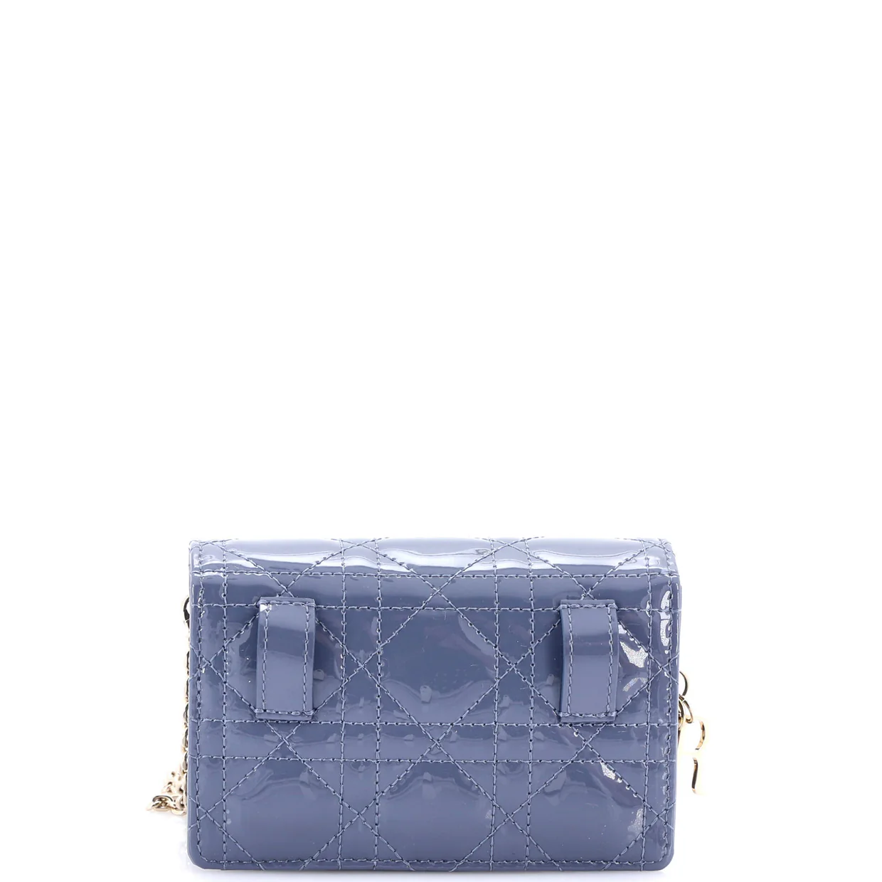 Lady Dior Nano Belt Pouch Cannage Quilt Patent - Deep Luxury