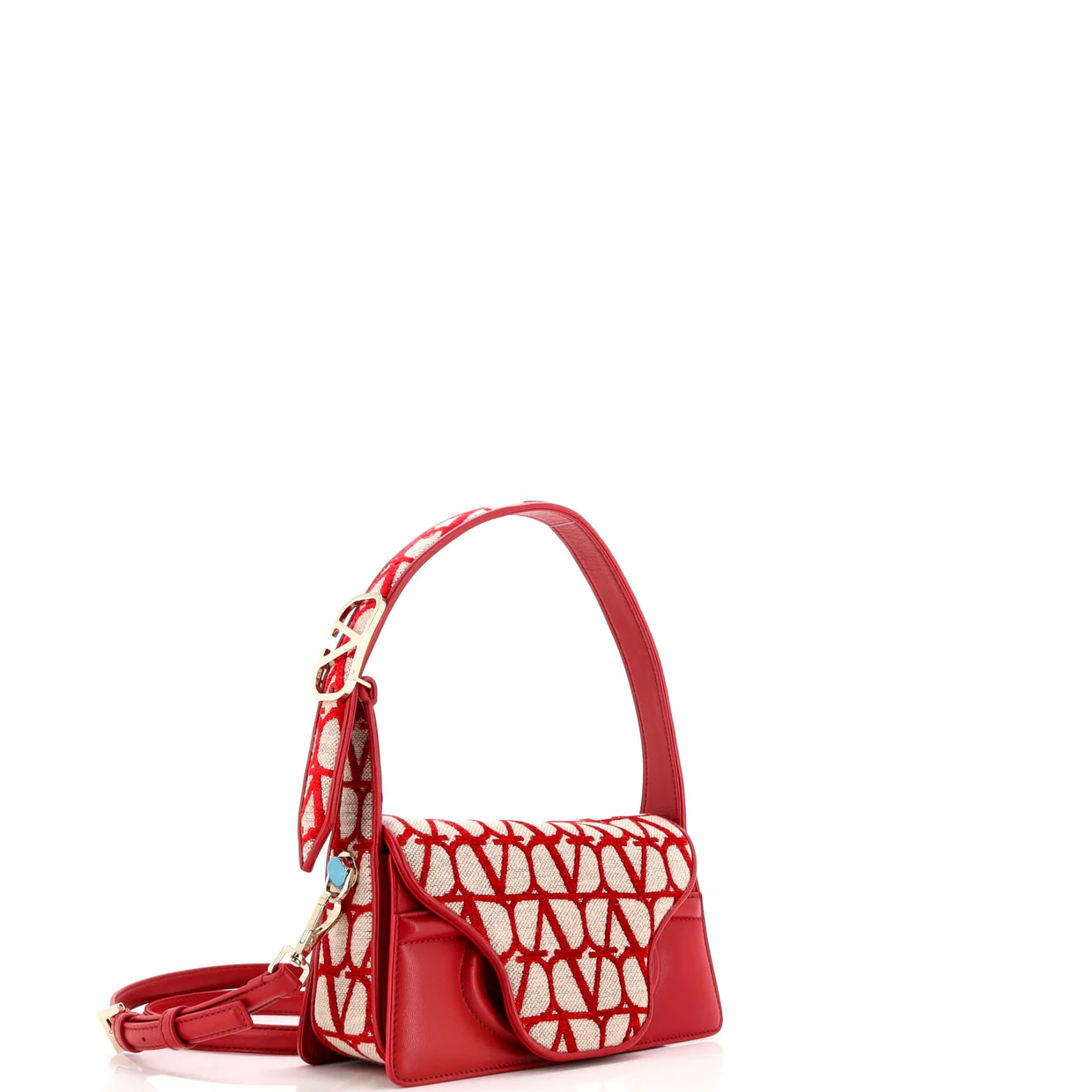 Le Petit Deuxieme Shoulder Bag Iconographe Canvas and Leather - Deep Luxury