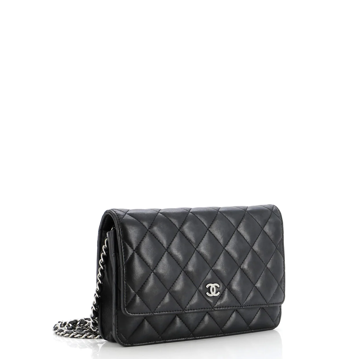 Wallet on Chain Quilted Lambskin - Deep Luxury