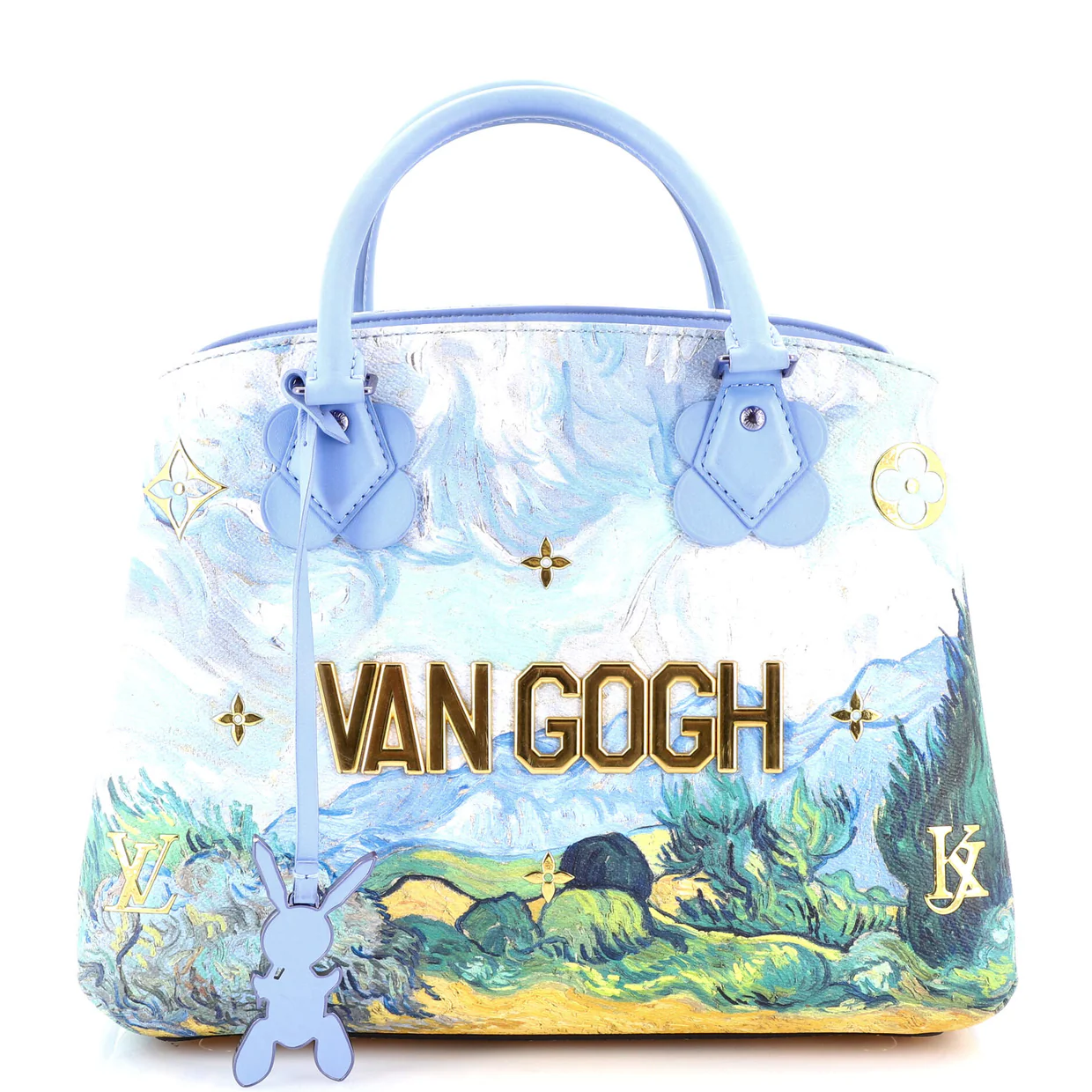 Montaigne Handbag Limited Edition Jeff Koons Van Gogh Print Canvas MM - Deep Luxury