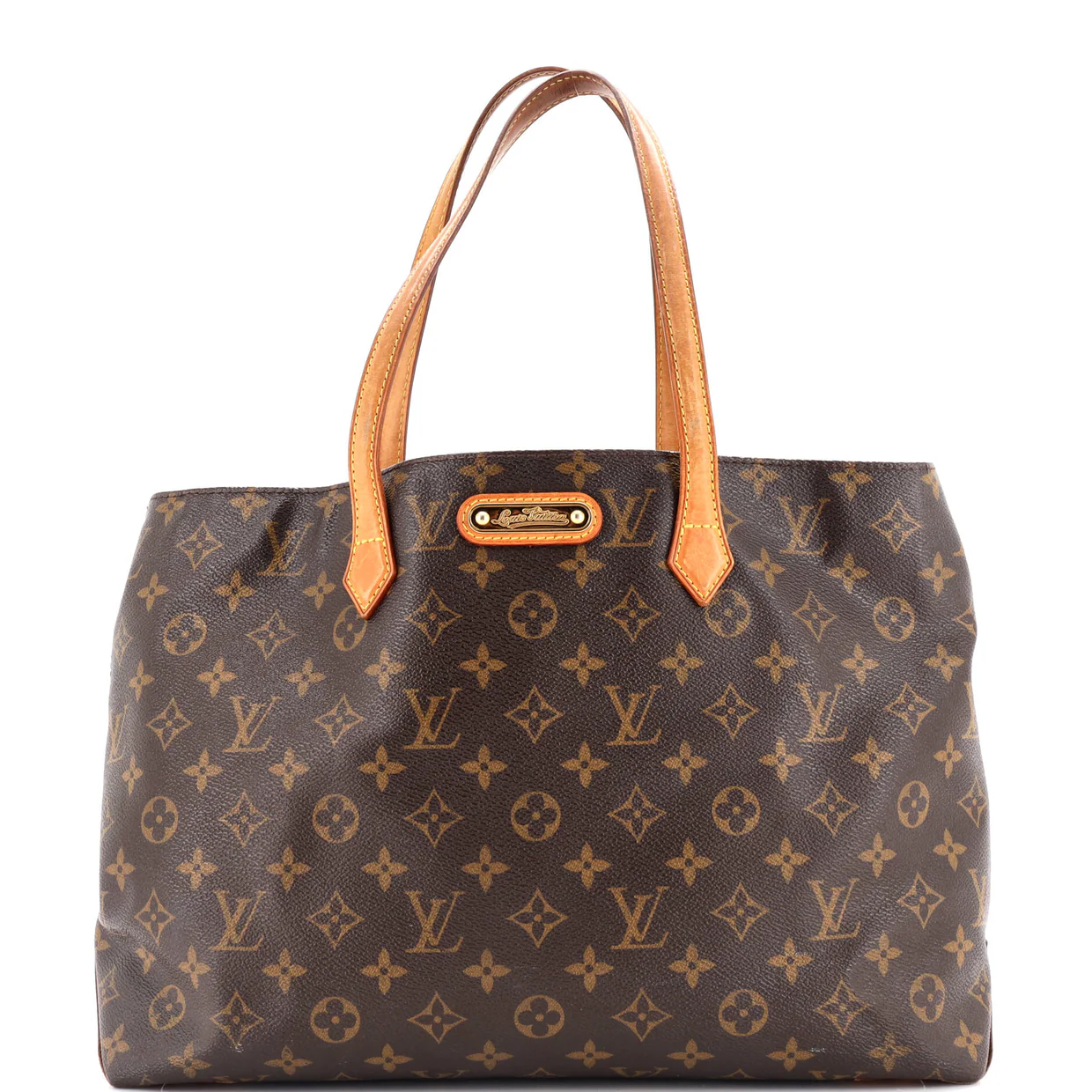 Wilshire Handbag Monogram Canvas MM - Deep Luxury