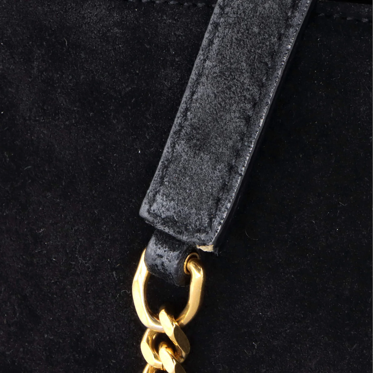 Classic Monogram Fringe Crossbody Bag Suede Small - Deep Luxury