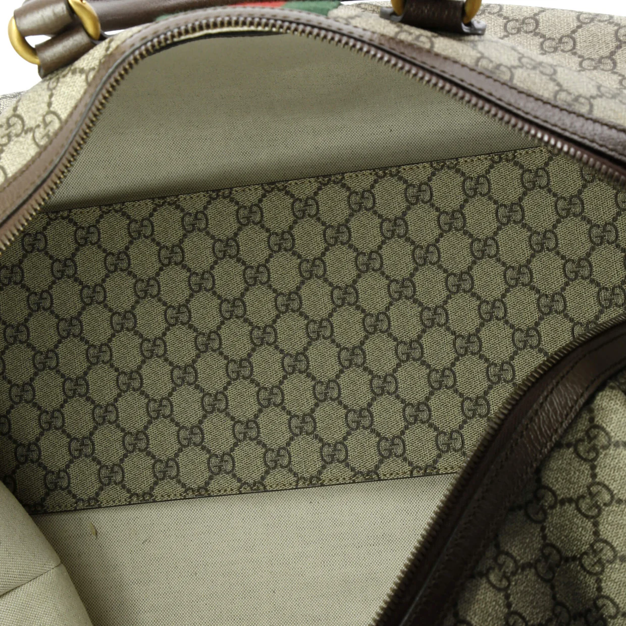 Ophidia Convertible Boston Bag GG Coated Canvas Large - Deep Luxury