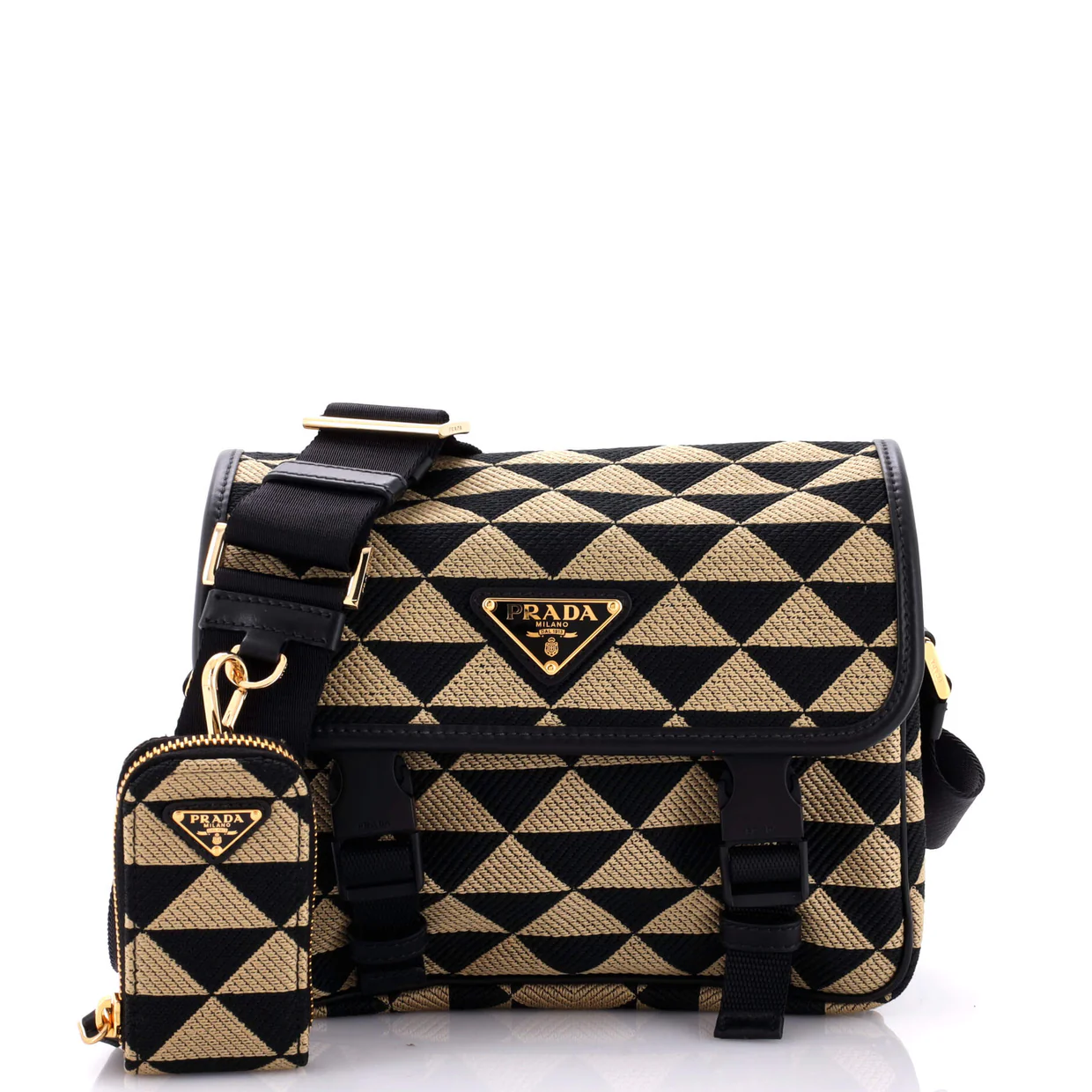 Symbole Flap Zip Messenger Jacquard Small - Deep Luxury