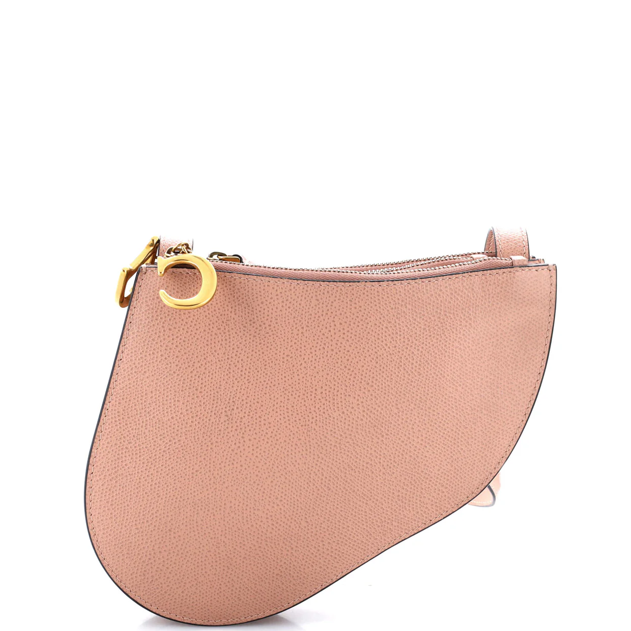 Saddle Triple Zip Crossbody Pouch Leather - Deep Luxury