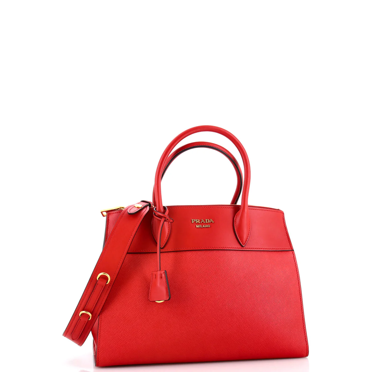 Paradigme Tote Saffiano with City Calf Medium - Deep Luxury