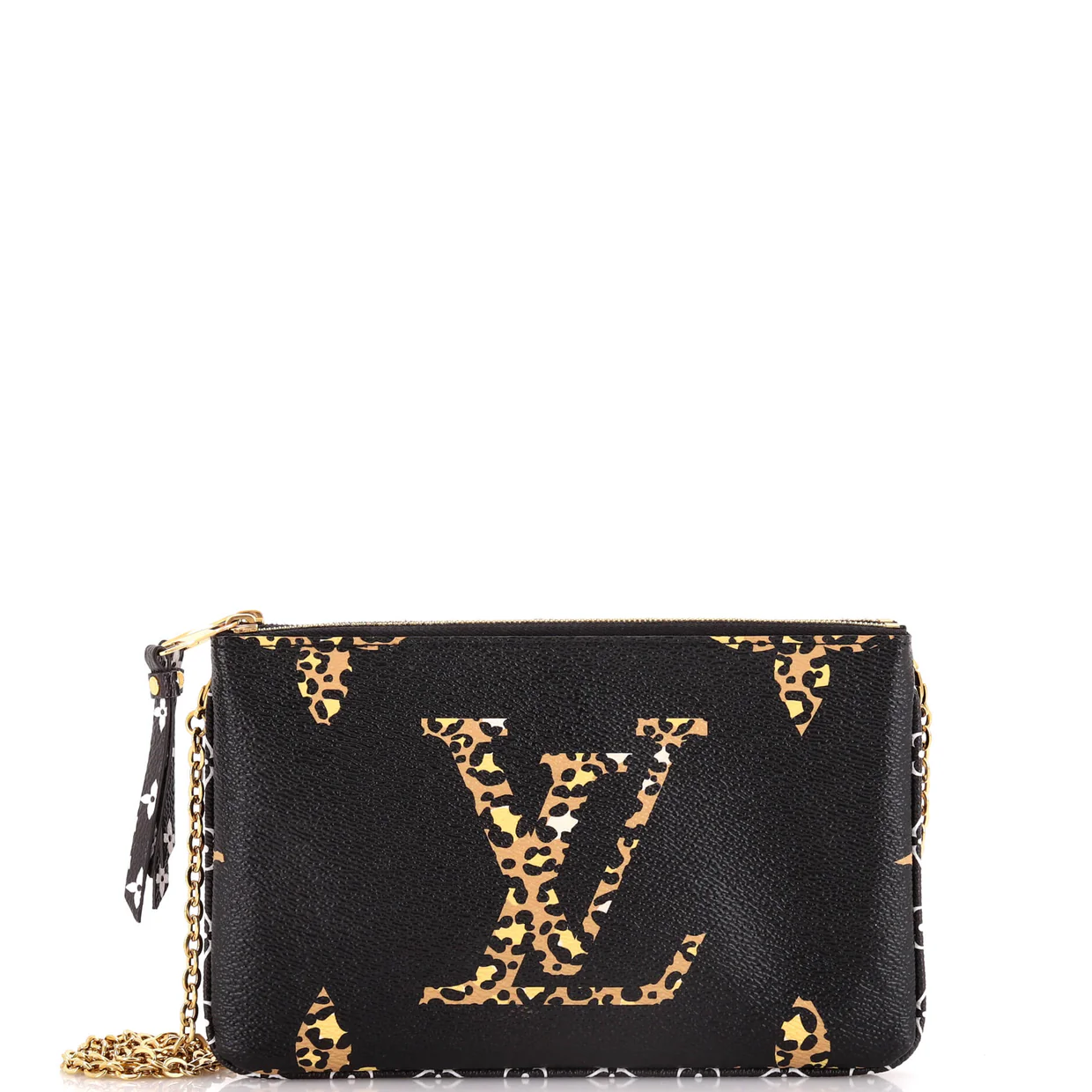 Double Zip Pochette Limited Edition Jungle Monogram Giant - Deep Luxury