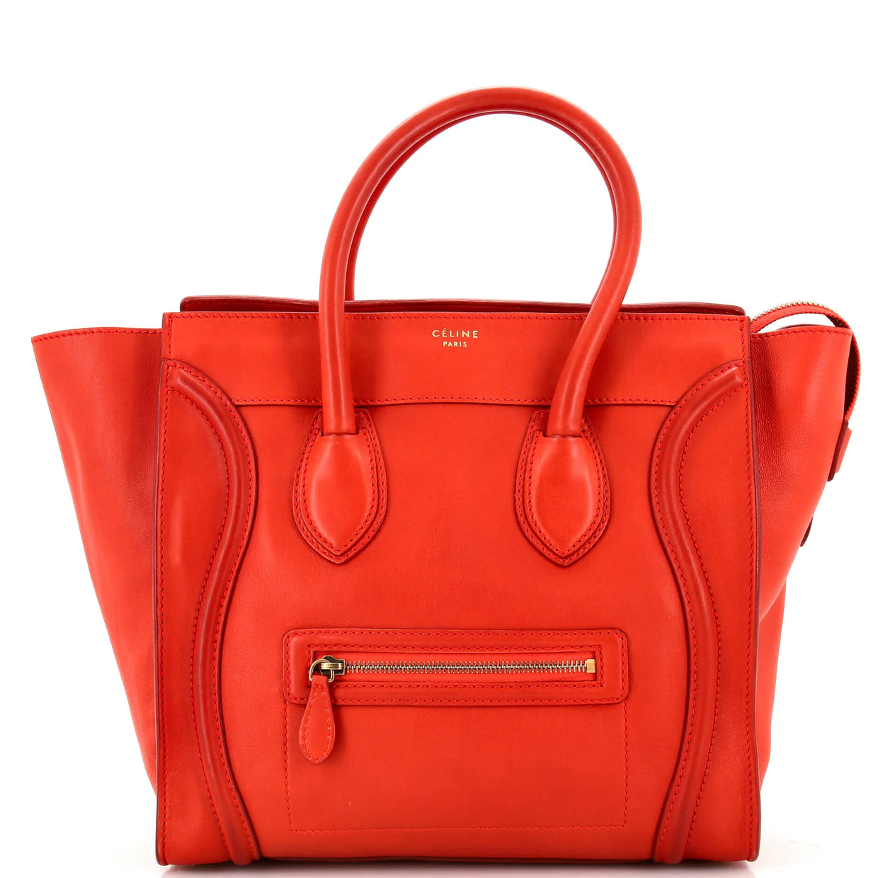 Luggage Bag Smooth Leather Medium - Deep Luxury