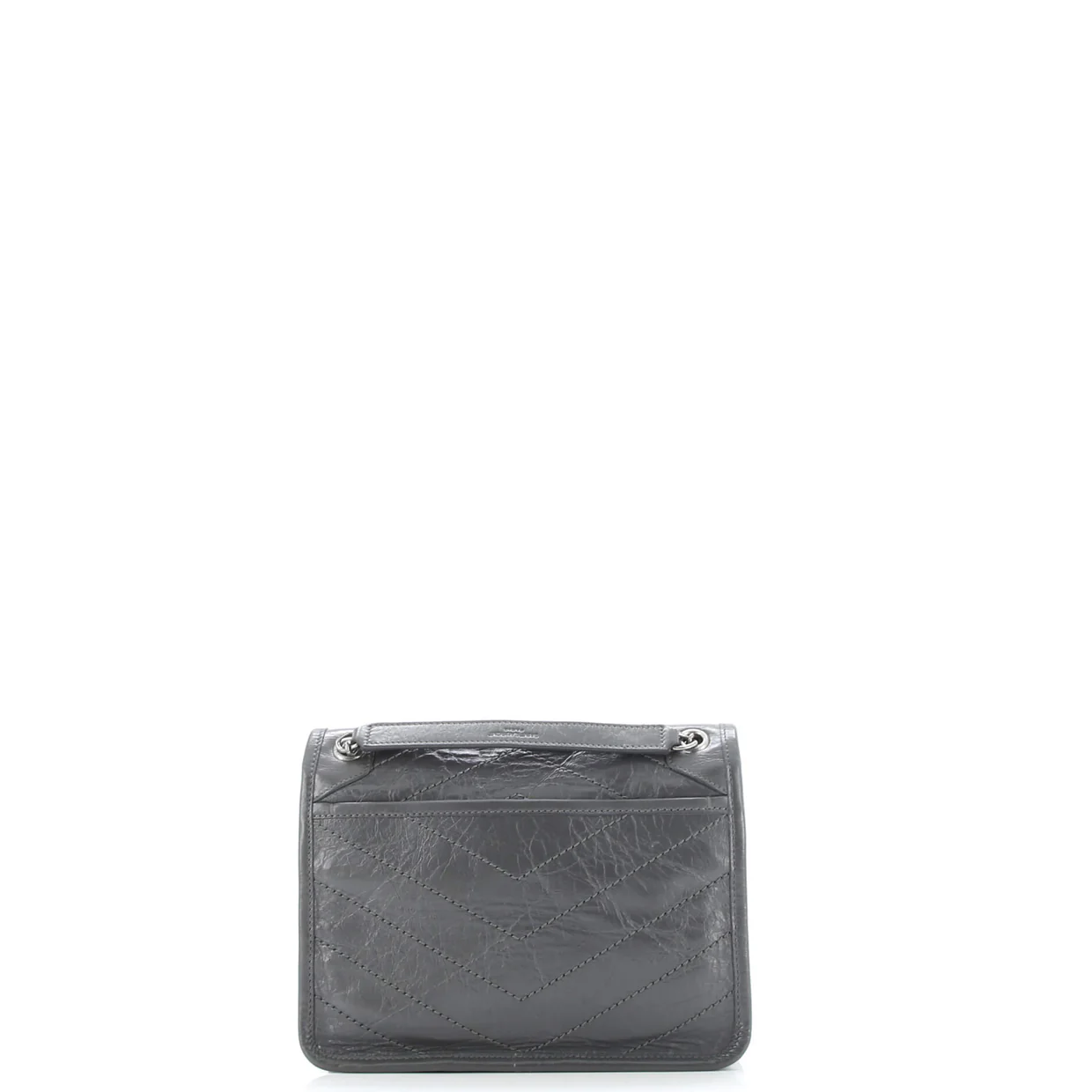 Niki Chain Flap Bag Matelasse Chevron Leather Baby - Deep Luxury