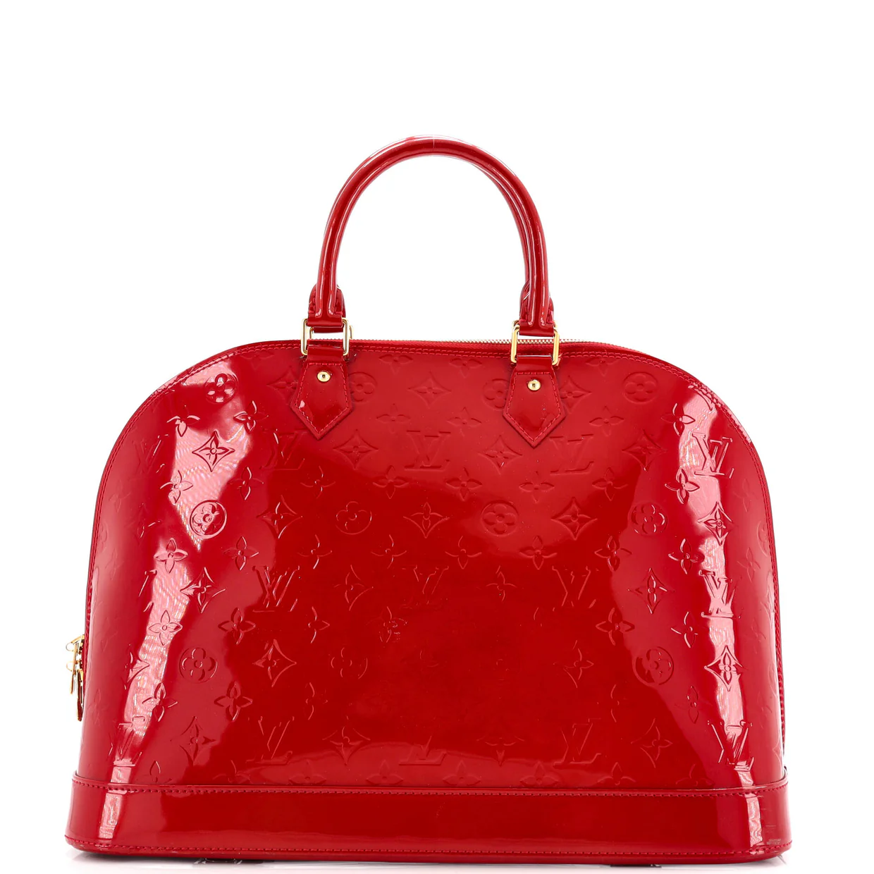 Alma Handbag Monogram Vernis GM - Deep Luxury