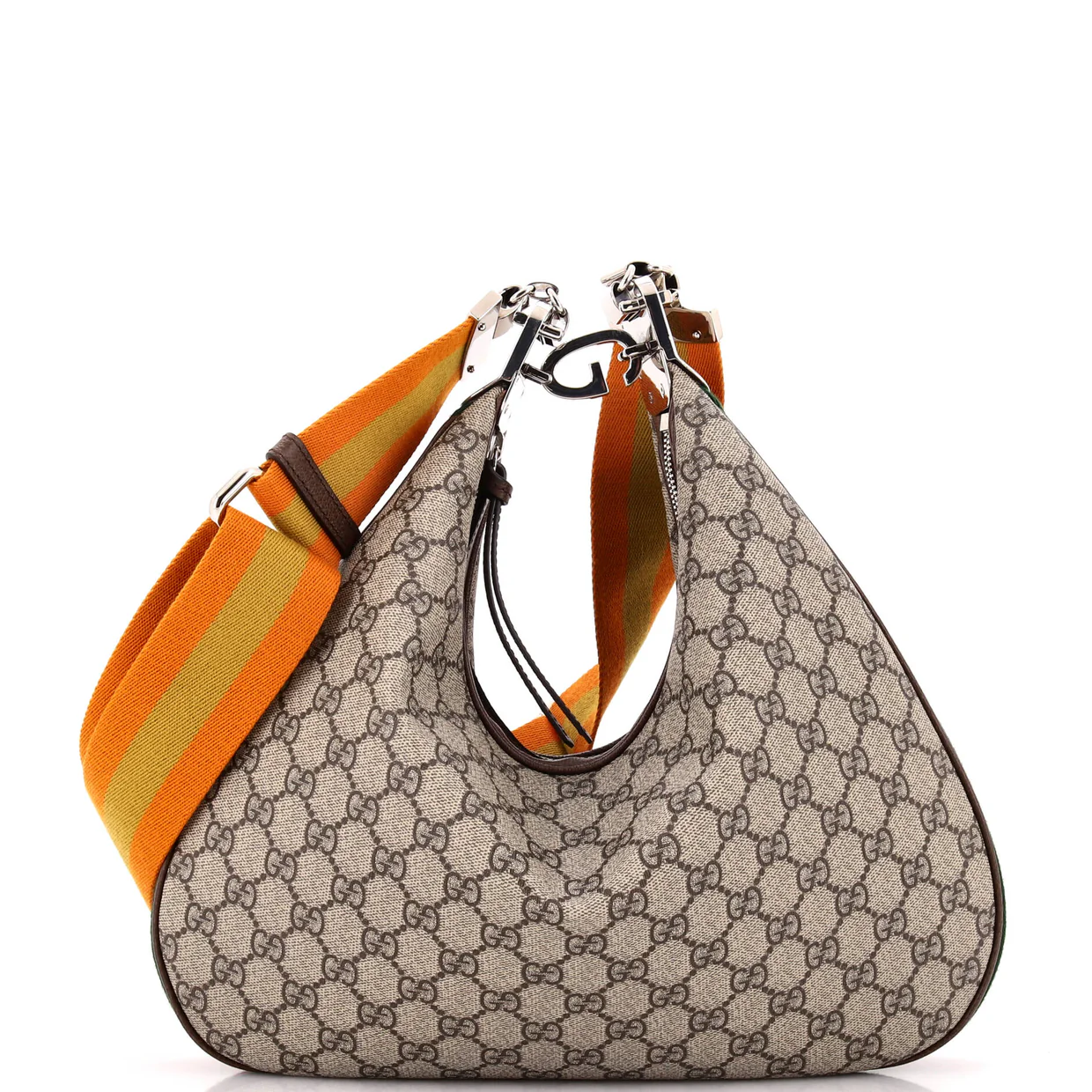 Attache Shoulder Bag GG Coated Canvas Medium - Deep Luxury