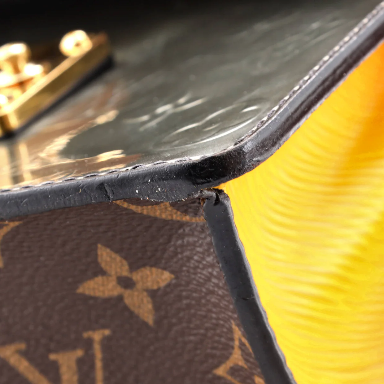 Spring Street NM Handbag Monogram Vernis with Monogram Canvas and Epi Leather - Deep Luxury