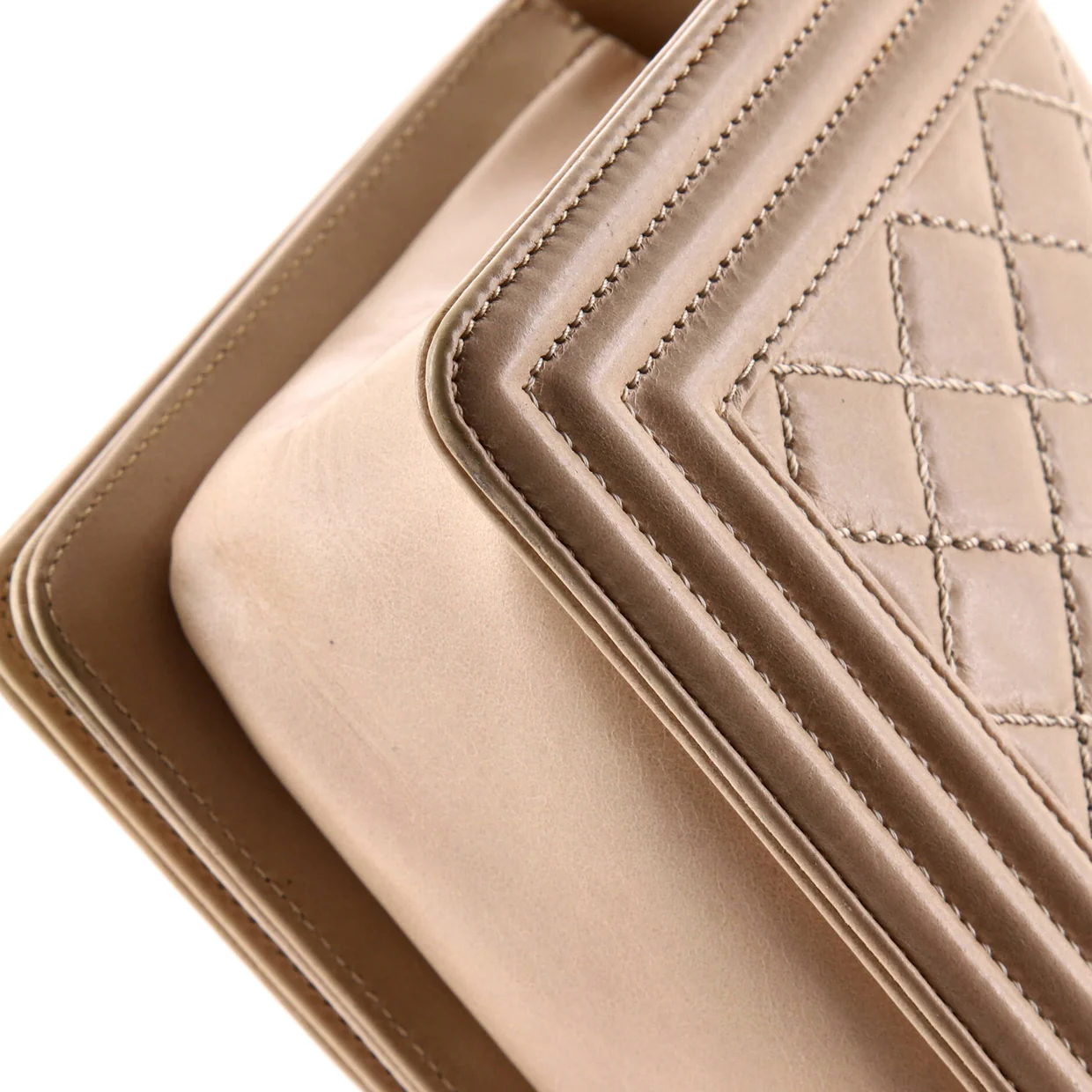 Boy Flap Bag Quilted Iridescent Calfskin Old Medium - Deep Luxury