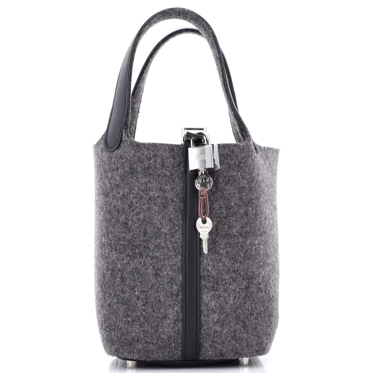 Picotin Lock Bag Felt with Leather PM - Deep Luxury