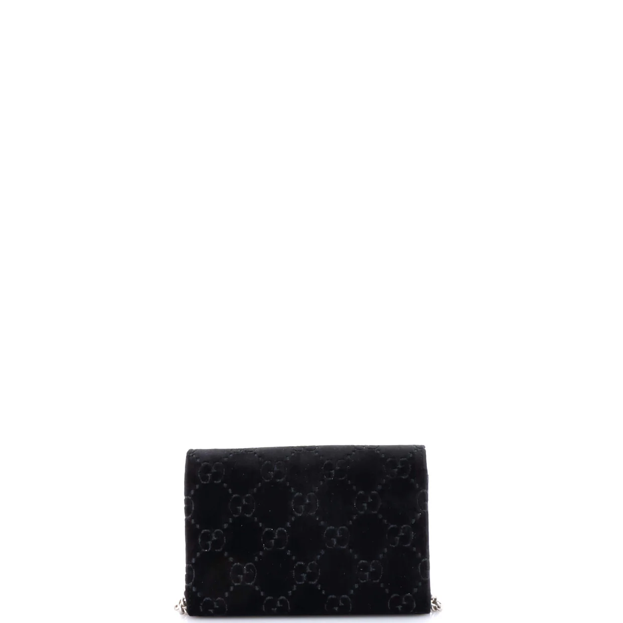 Dionysus Chain Wallet GG Velvet Small - Deep Luxury