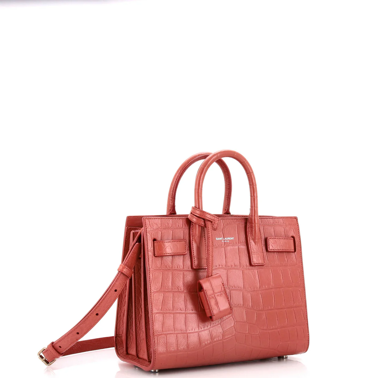 Sac de Jour NM Bag Crocodile Embossed Leather Nano - Deep Luxury