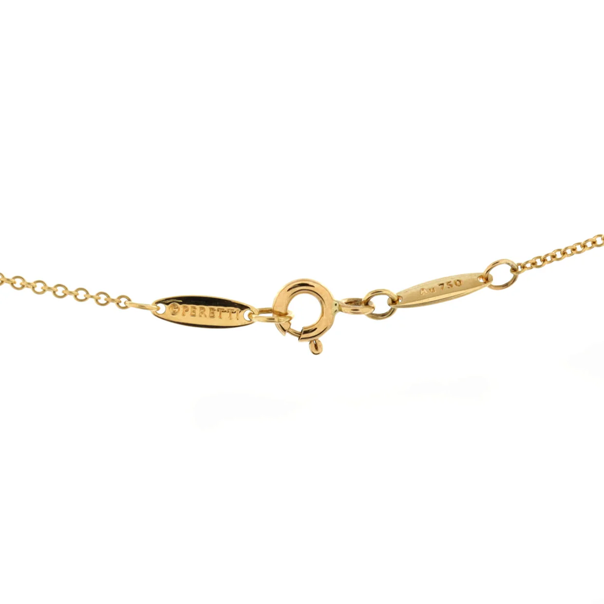 Elsa Peretti Open Heart Pendant Necklace 18K Yellow Gold 11mm - Deep Luxury