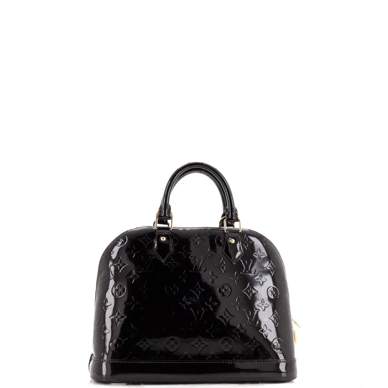 Alma Handbag Monogram Vernis PM - Deep Luxury