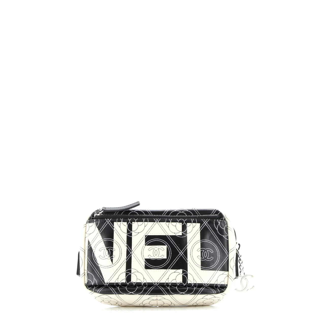 Logo Camera Case Clutch Printed Coated Canvas - Deep Luxury
