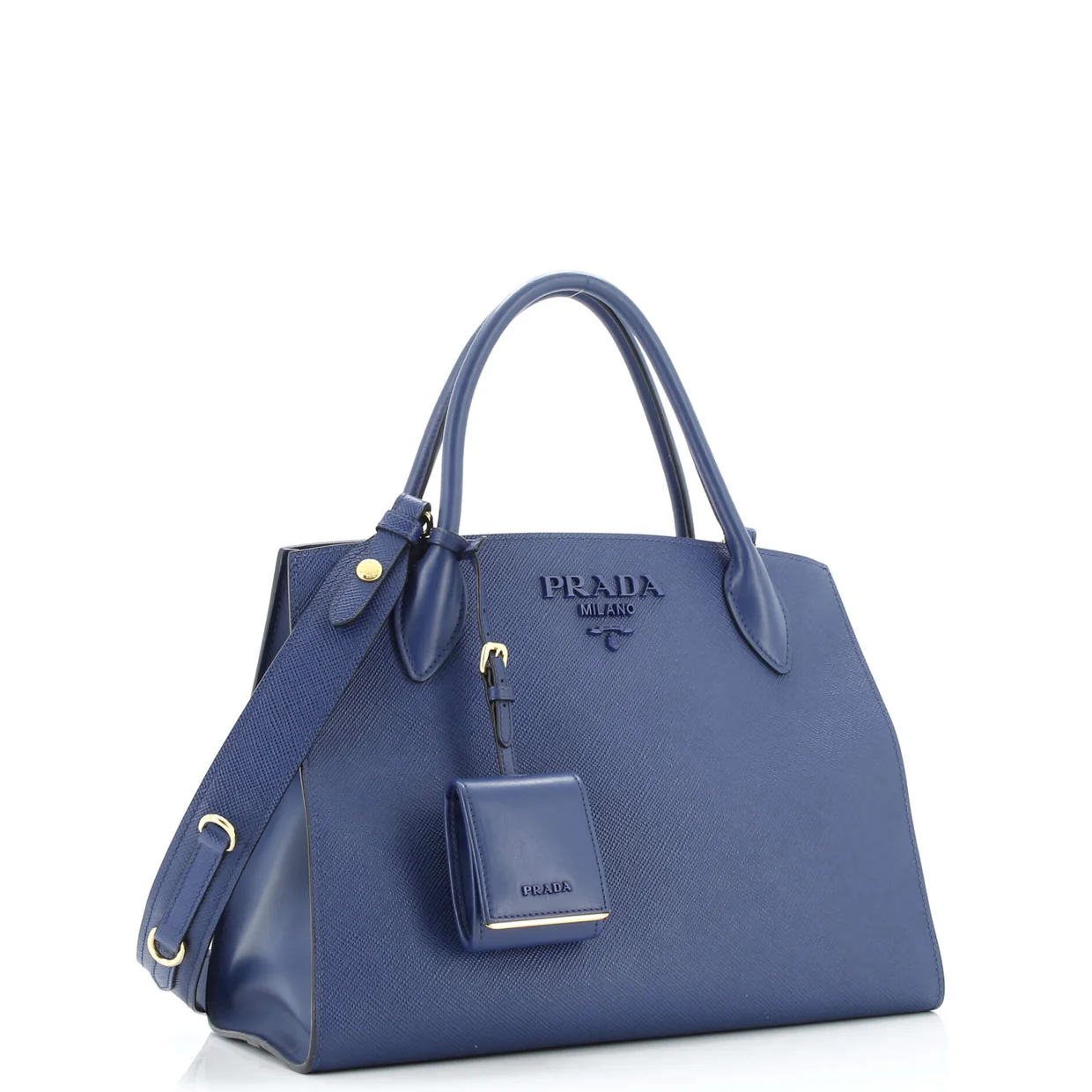 Monochrome Tote Saffiano with City Calf Medium - Deep Luxury