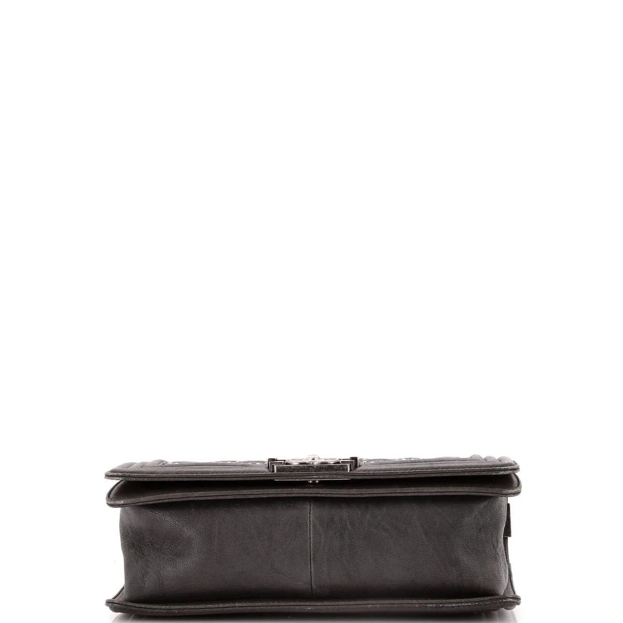 Boy Flap Bag Studded Quilted Distressed Calfskin Old Medium - Deep Luxury