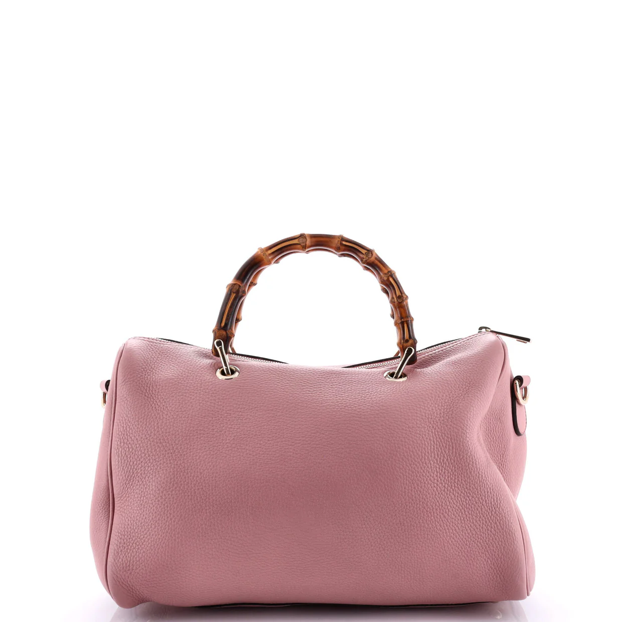 Bamboo Shopper Boston Bag Leather Medium - Deep Luxury