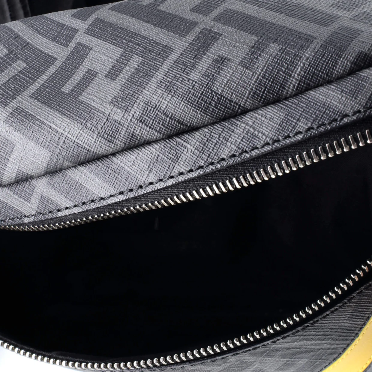 Zip Belt Bag Zucca Coated Canvas and Leather - Deep Luxury