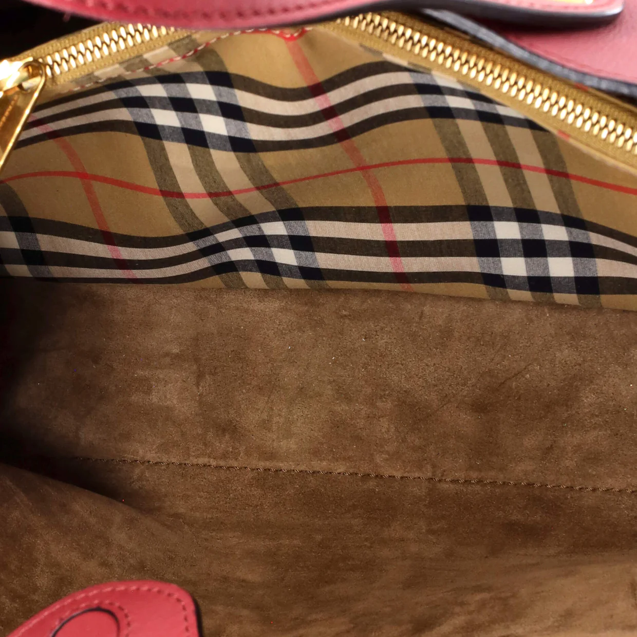 Crest Grommet Tote Embossed Leather Large - Deep Luxury