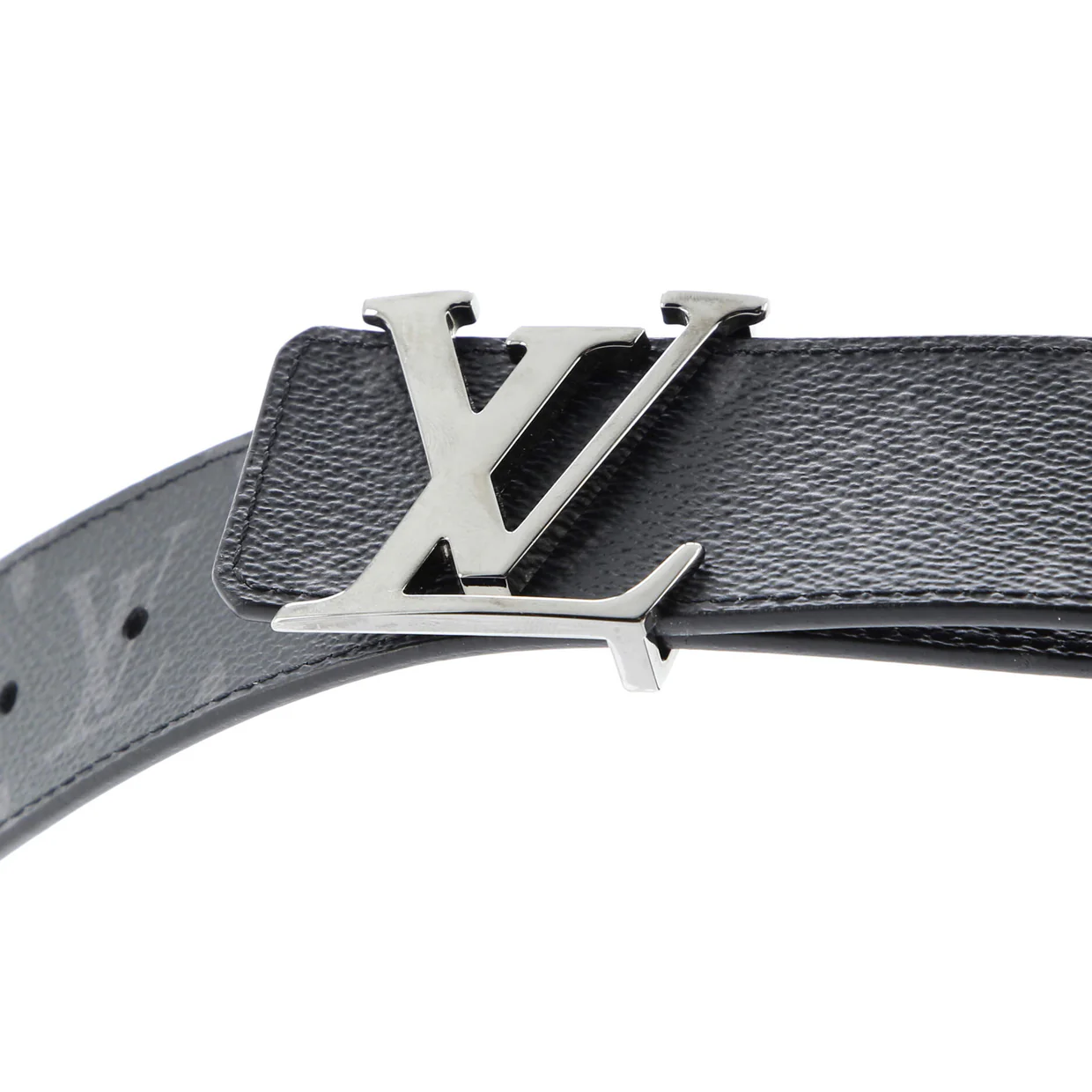 LV Line Reversible Belt Monogram Eclipse Canvas and Leather Wide 105 - Deep Luxury
