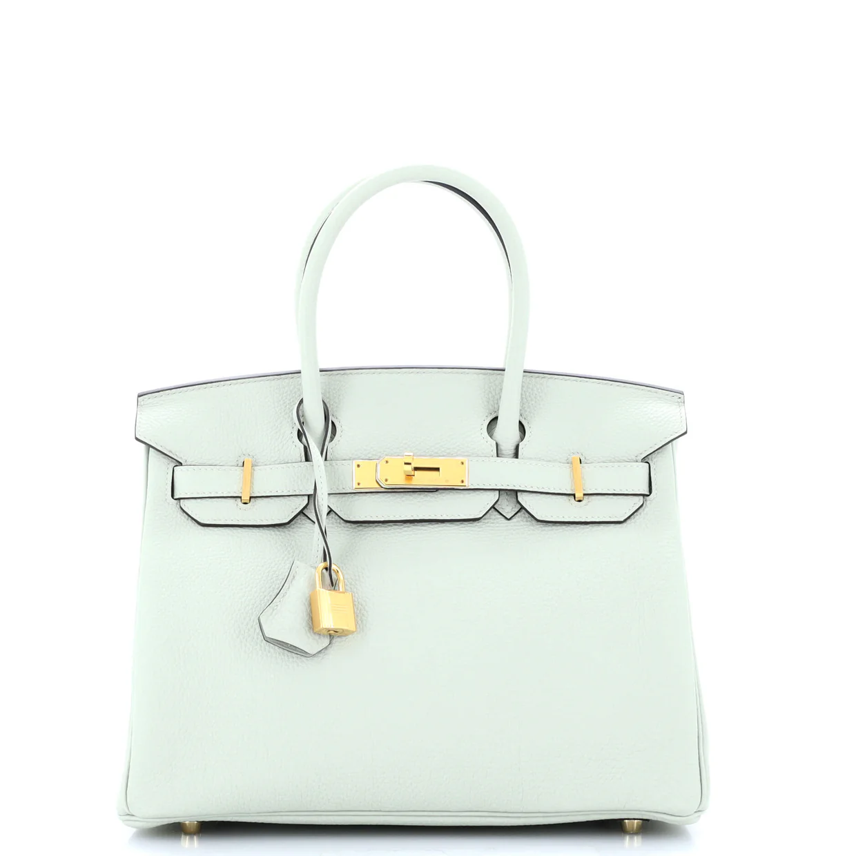 Birkin Handbag Grey Togo with Gold Hardware 30 - Deep Luxury