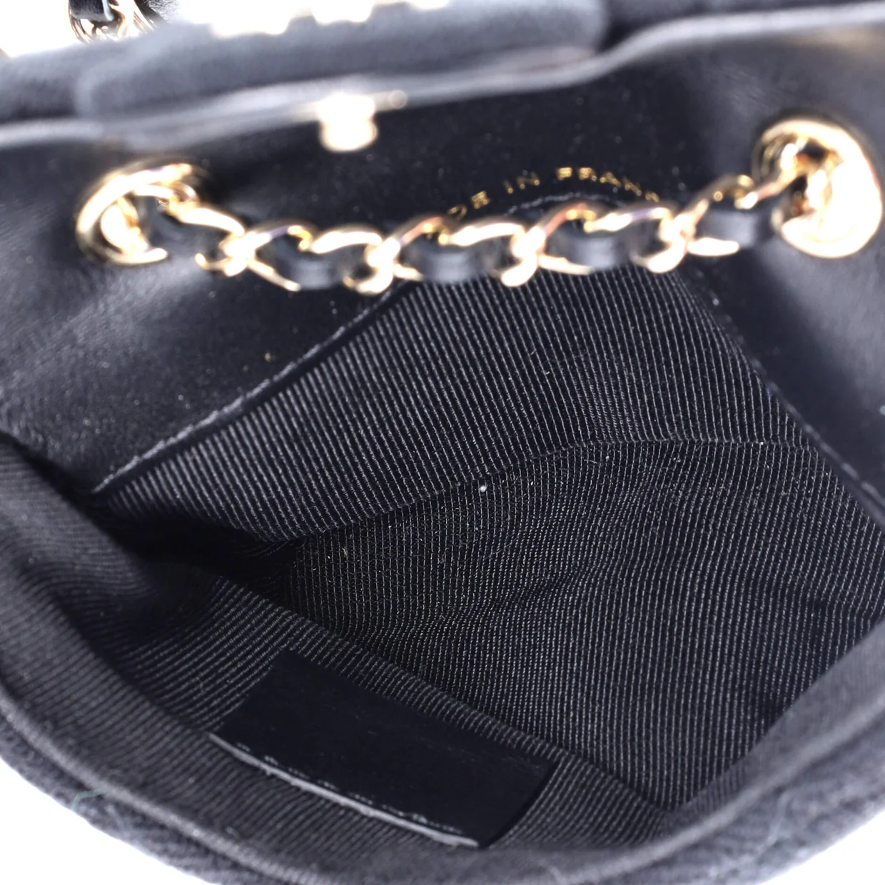 Classic Flap Chain Belt Bag Quilted Jersey Mini - Deep Luxury