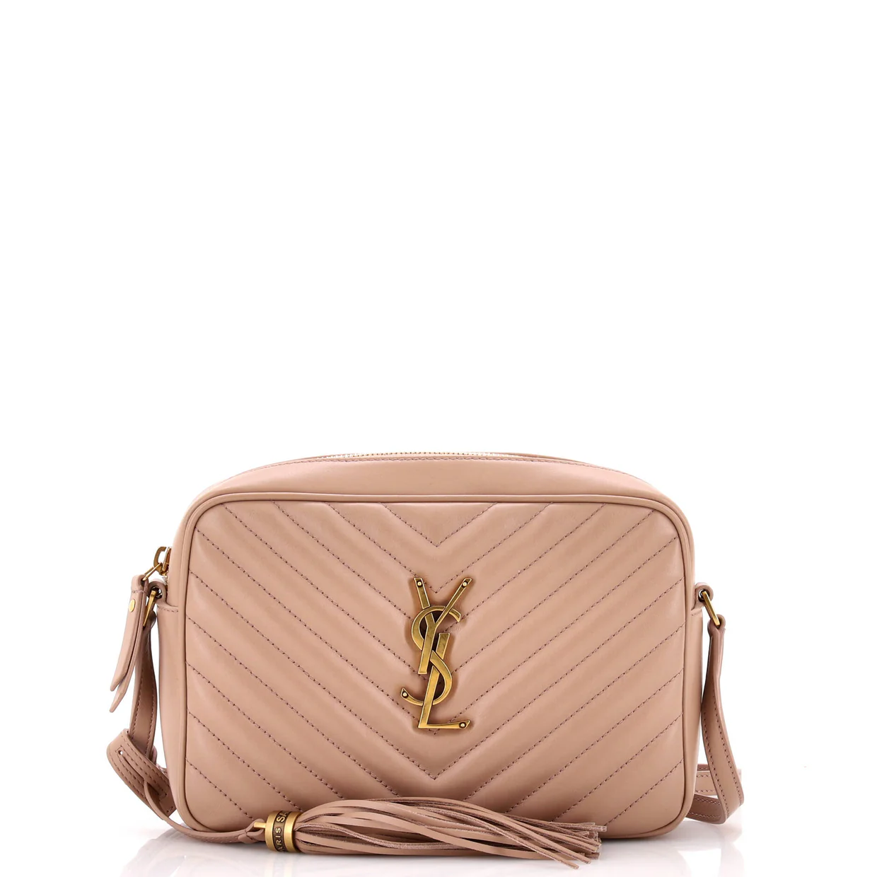 Lou Camera Bag Matelasse Chevron Leather Small - Deep Luxury