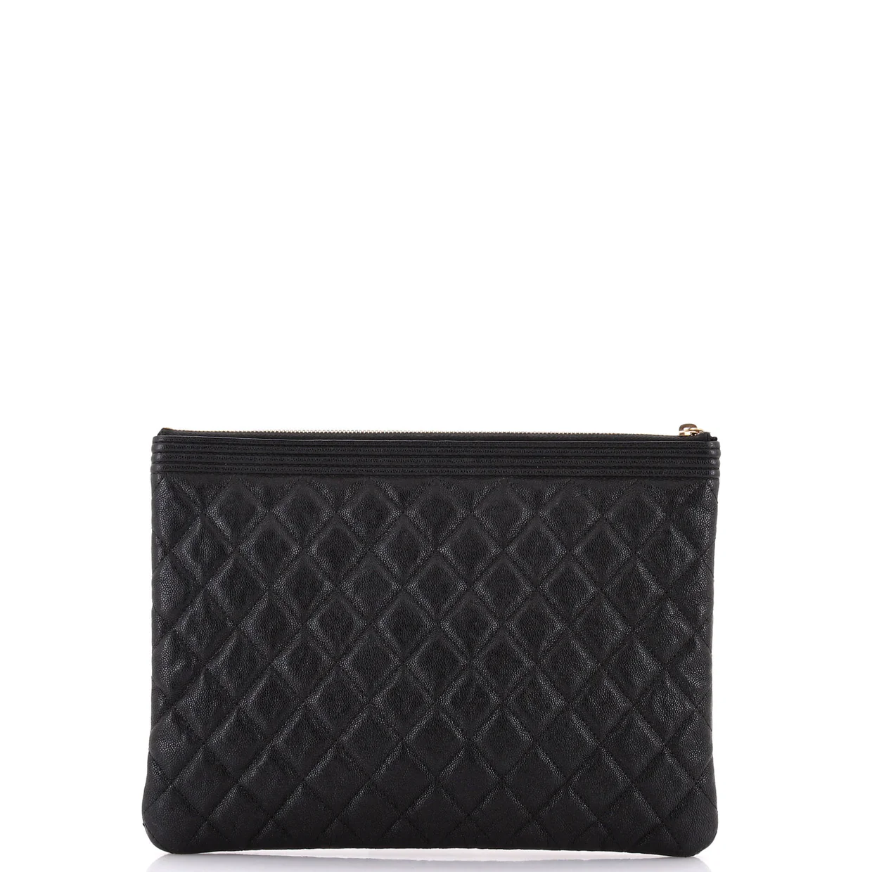 Boy O Case Clutch Quilted Caviar Medium - Deep Luxury