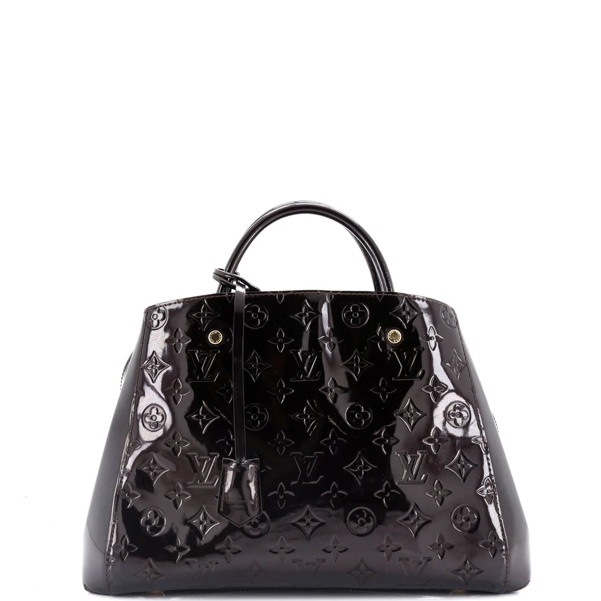 Montaigne Handbag Monogram Vernis MM - Deep Luxury