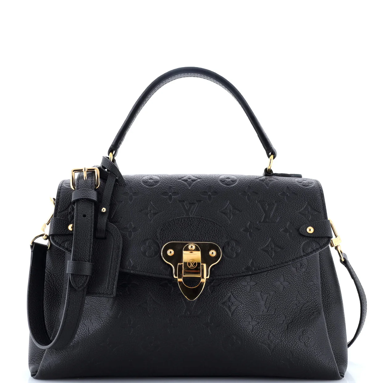 Georges Handbag Monogram Empreinte Leather MM - Deep Luxury