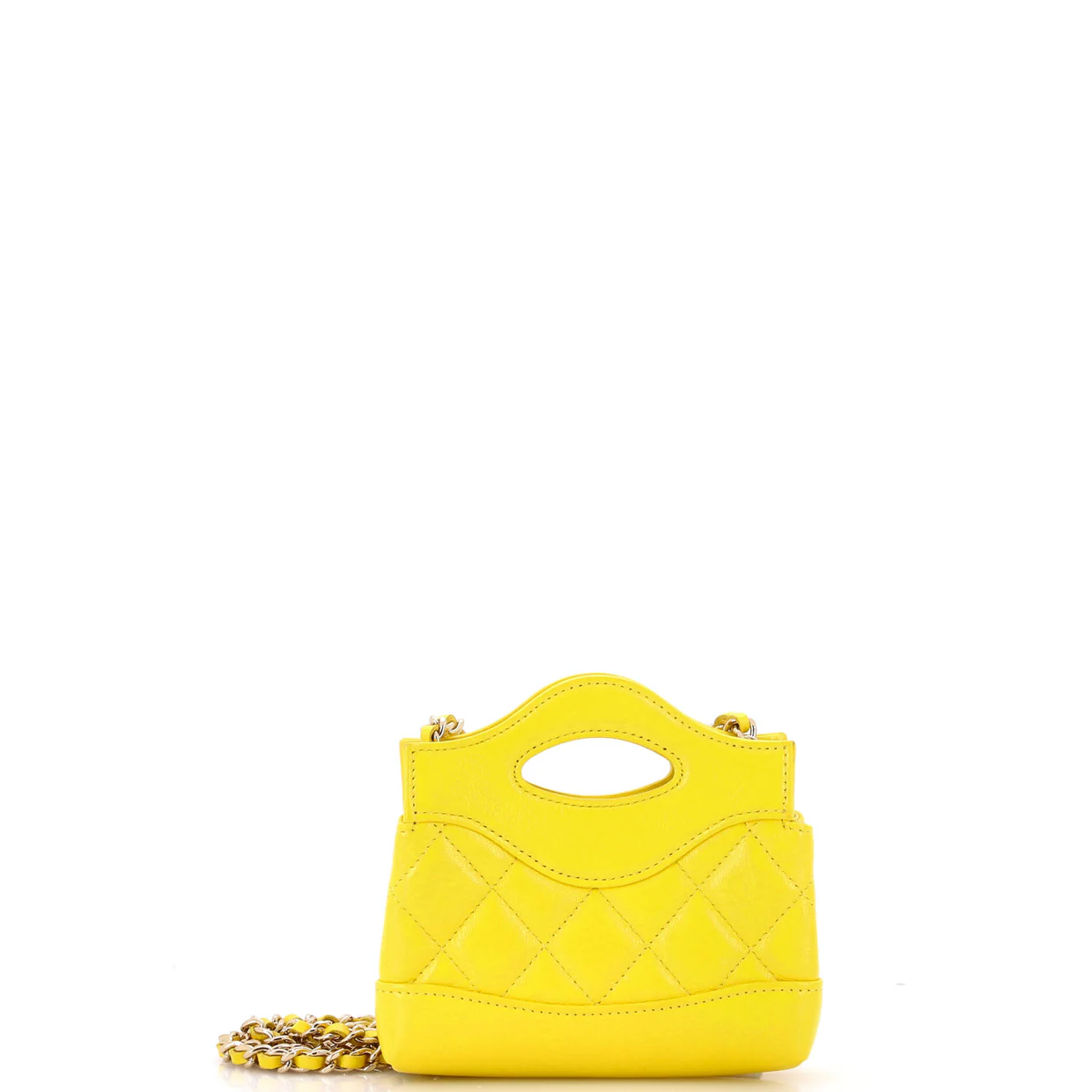 31 Shopping Bag Clutch with Chain Quilted Calfskin Nano - Deep Luxury