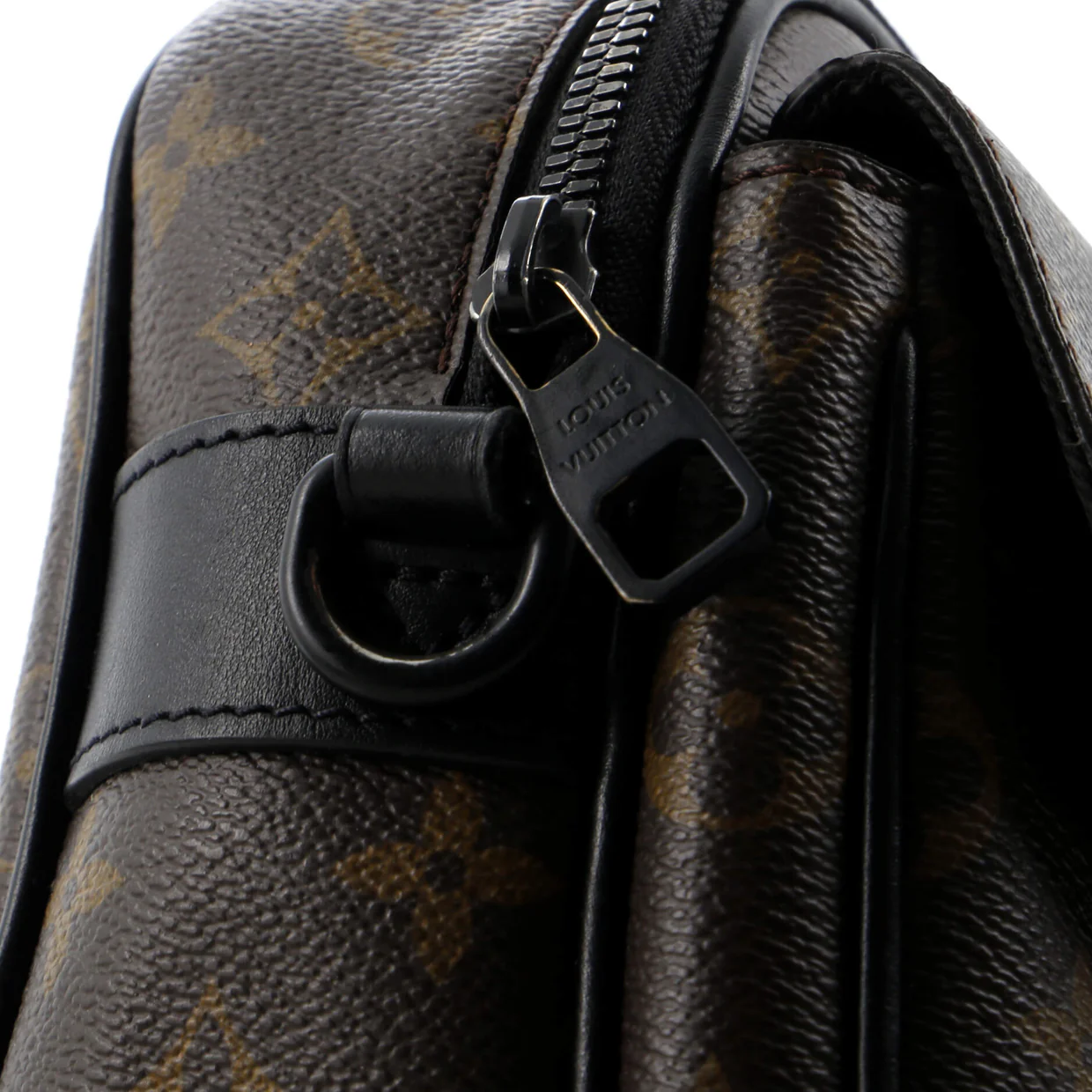 S Lock Messenger Bag Macassar Monogram Canvas - Deep Luxury