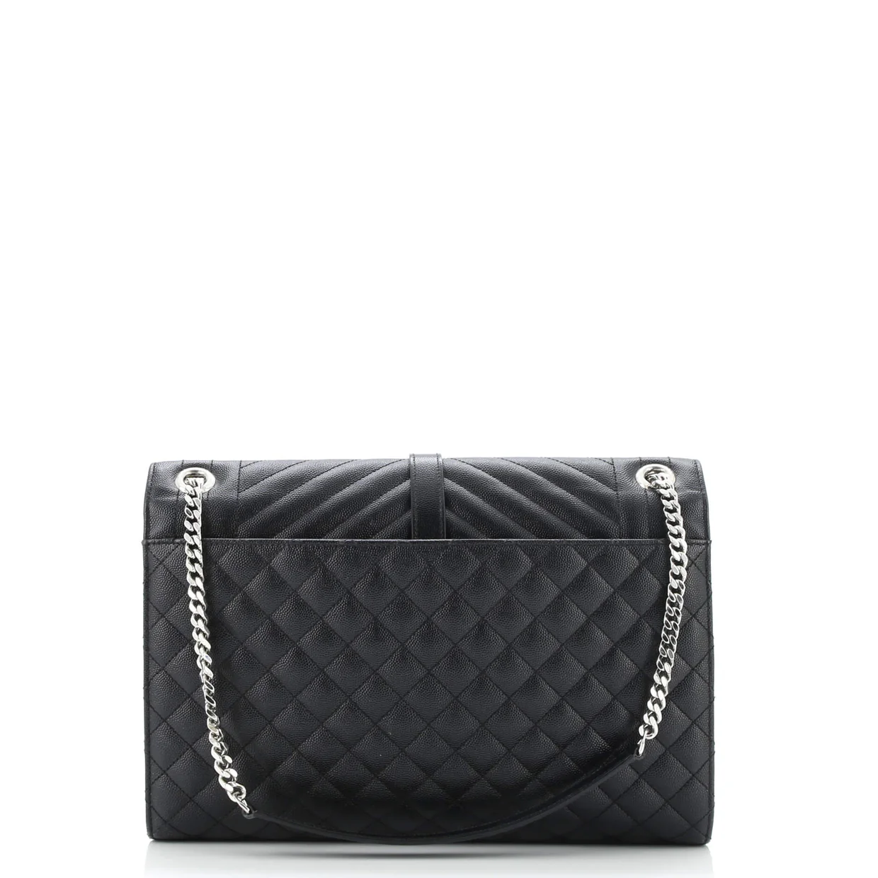 Classic Monogram Envelope Satchel Mixed Matelasse Leather Large - Deep Luxury