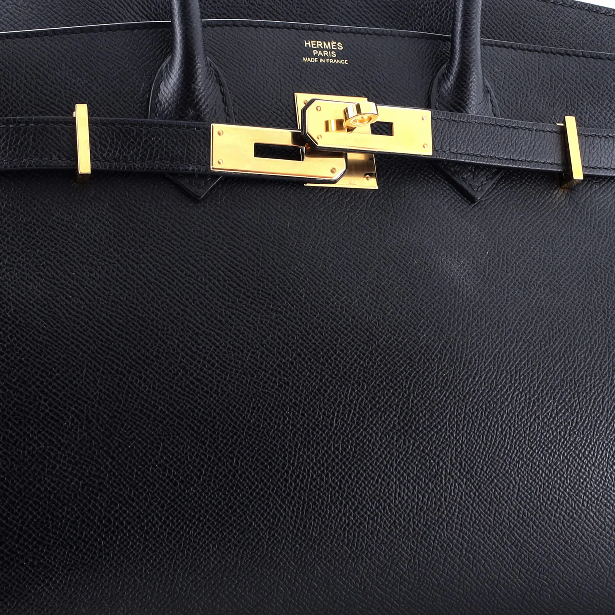 Birkin Sellier Bag Noir Epsom with Gold Hardware 30 - Deep Luxury