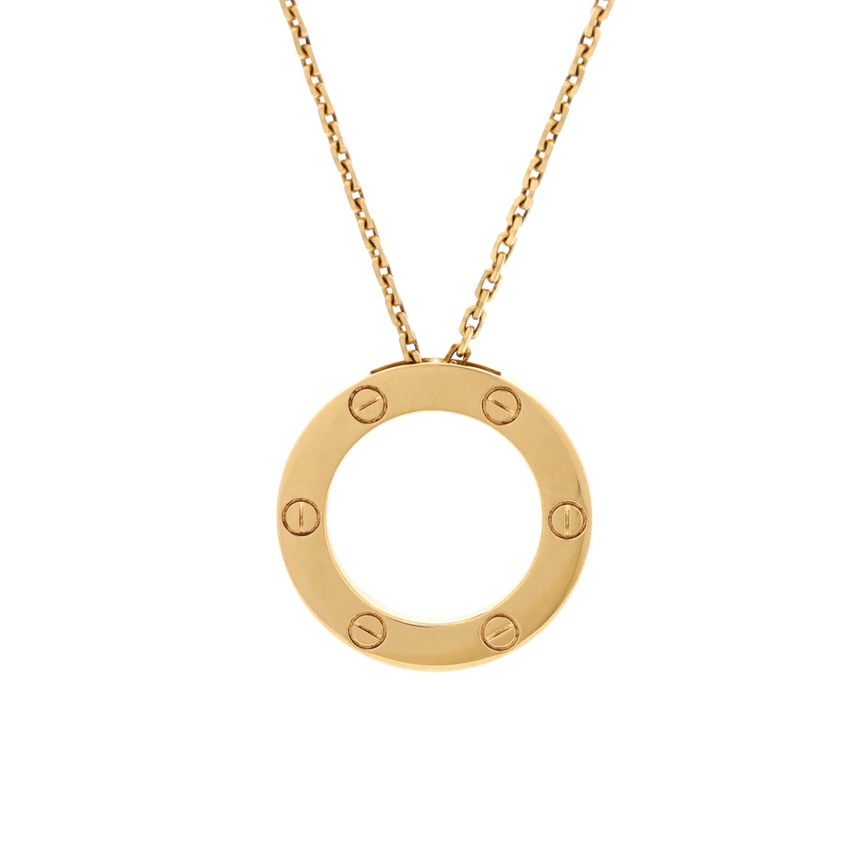 Love Pendant Necklace 18K Yellow Gold - Deep Luxury