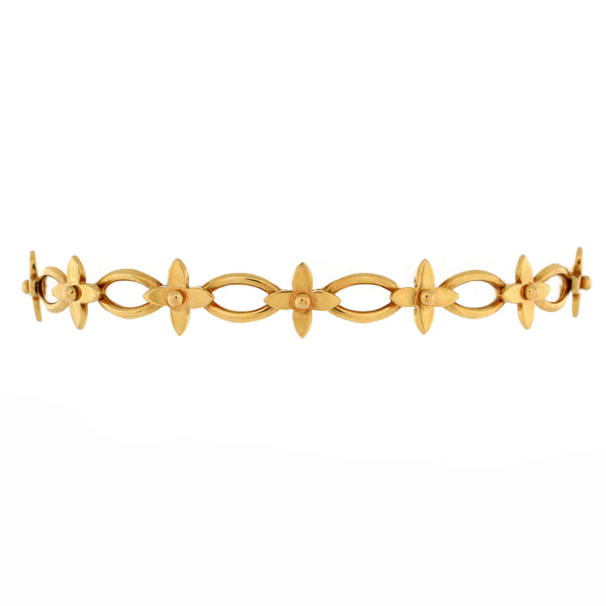 Idylle Blossom Link Bracelet 18K Yellow Gold - Deep Luxury